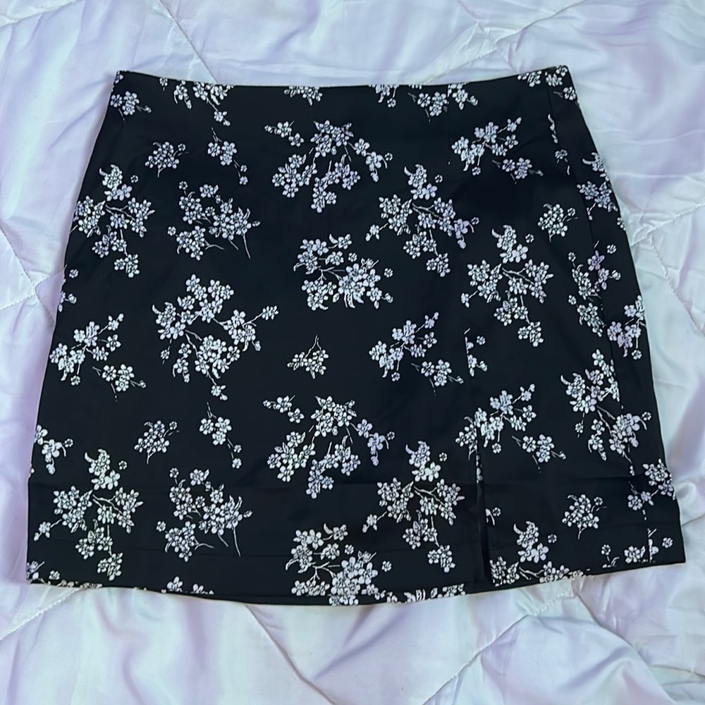 Small black mini skirt